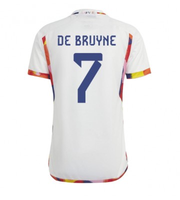 Belgia Kevin De Bruyne #7 Bortedrakt VM 2022 Kortermet